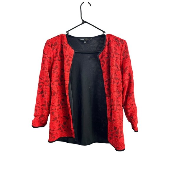 LuLaRoe Stella Elegant Women's Ruby Red Top - Picture 1 of 6